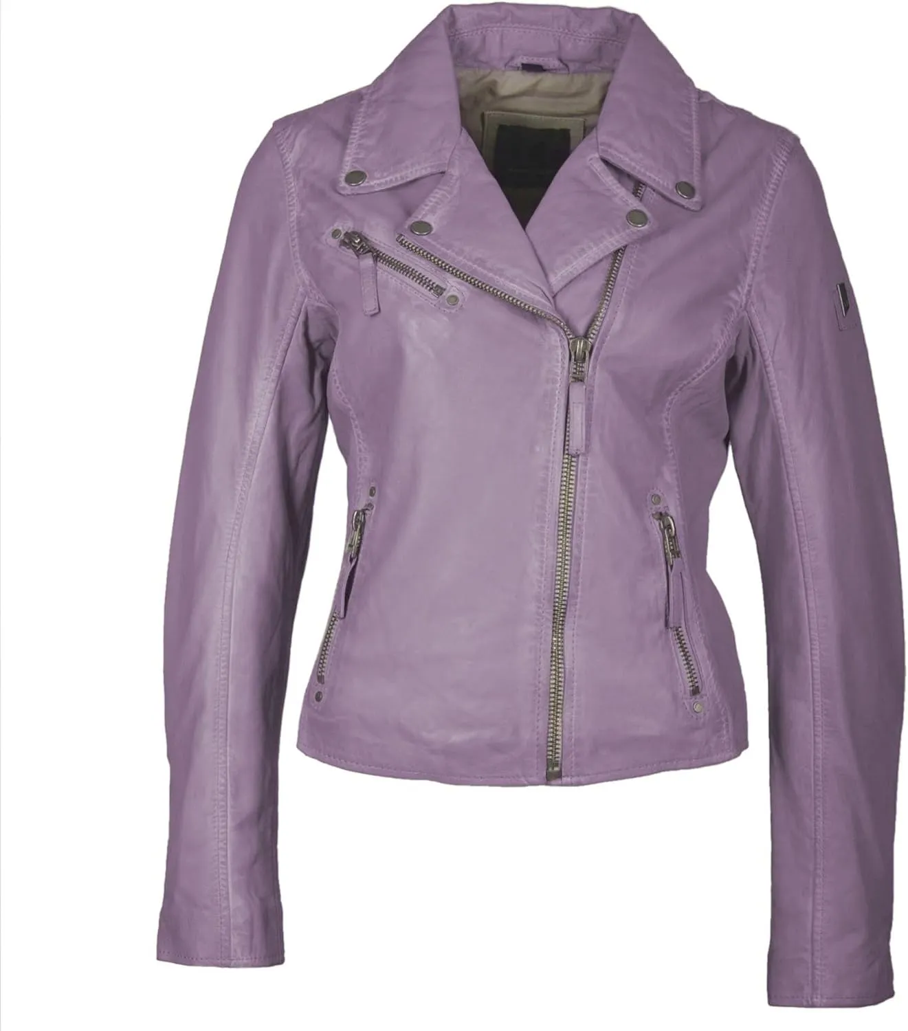 MAURITIUS Christy Star Detail Leather Jacket
