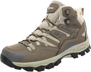 Men Autumn and Winter Hiking Shoes High Top Climbing Hiking Outdoor Shoes Casual Casual Slip on Shoes for Men No Socks