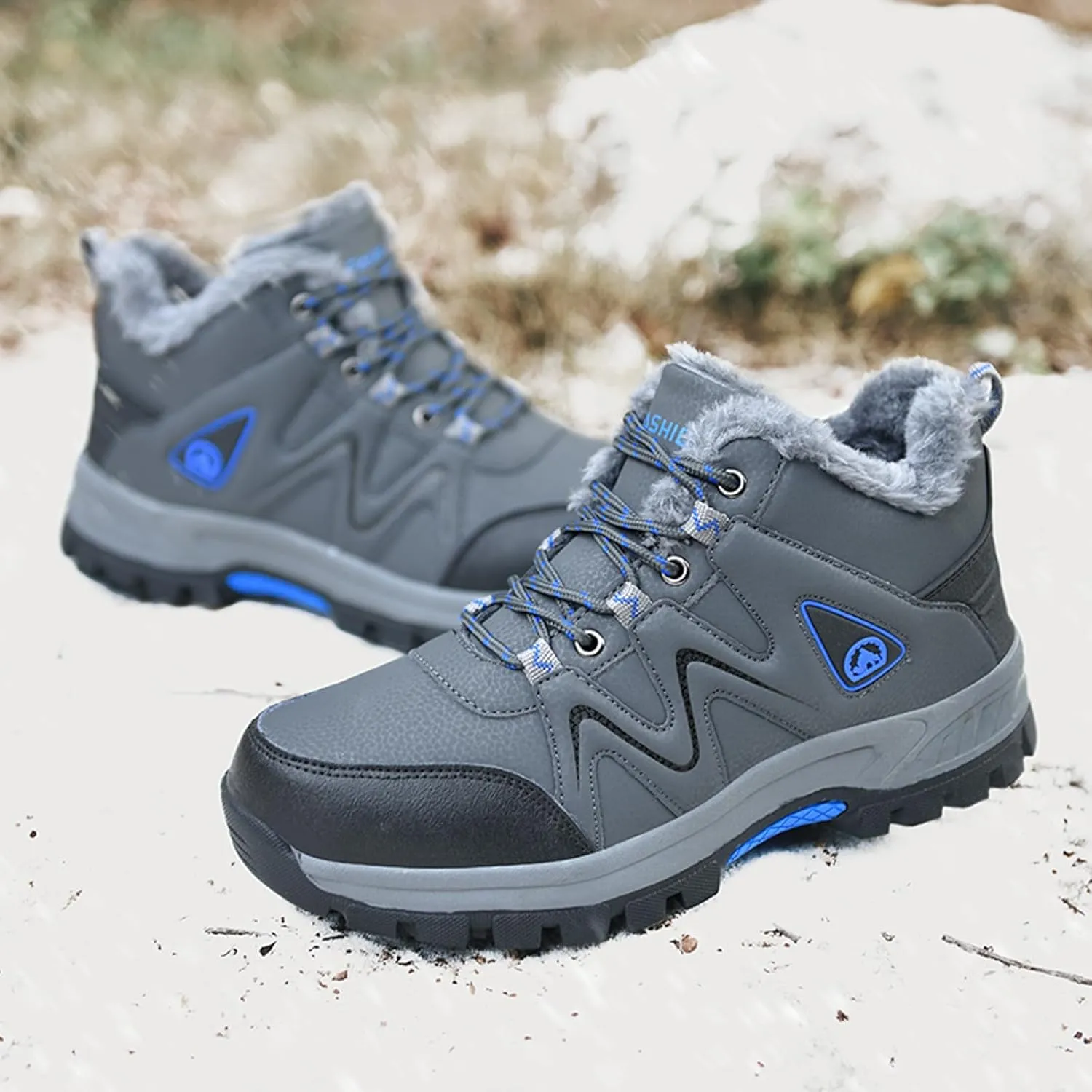 Men Winter Sneakers Outdoor Shoes Padded Warm Cotton Shoes Lightweight Hiking Shoes Mens Casual Dress Shoes Wide Width