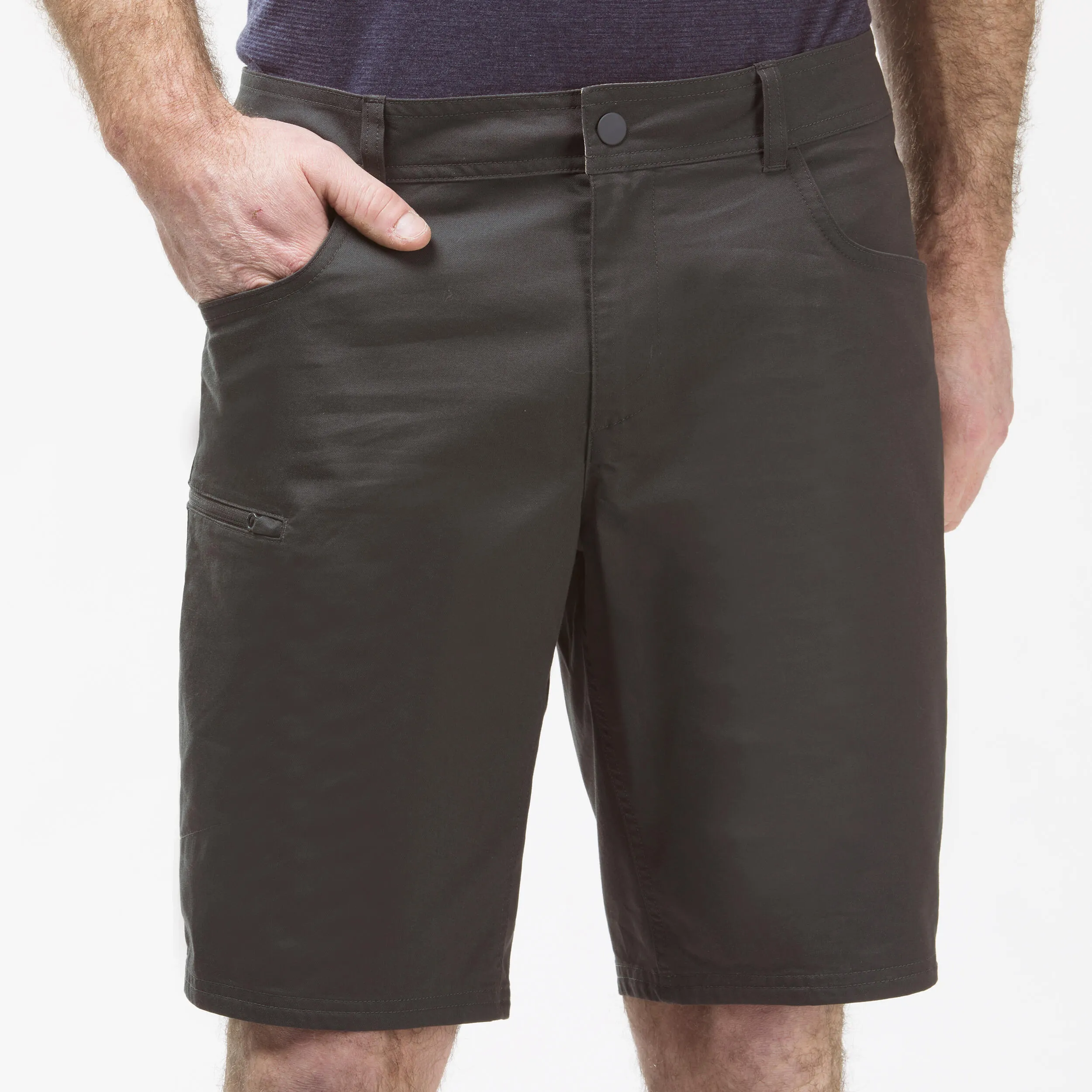 Men's hiking shorts Quechua NH500, dark gray