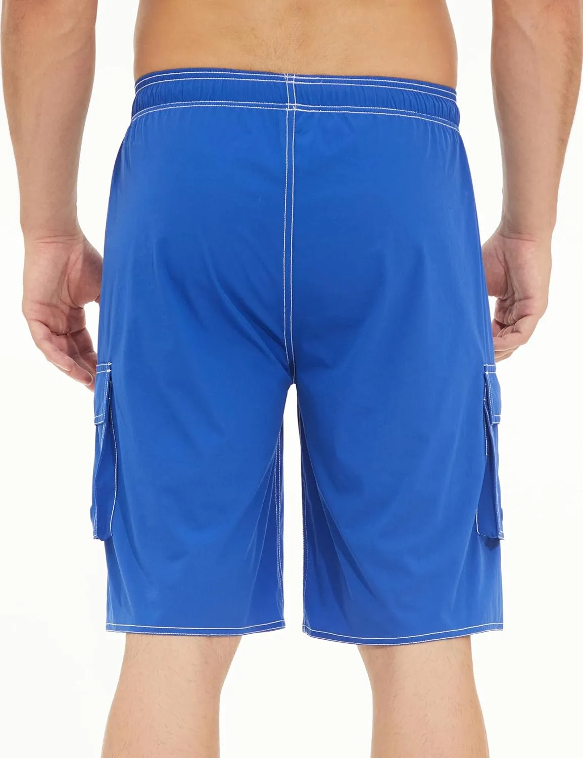 Mens Long Board Shorts Compression Liner 10 Inch Inseam Beachwear