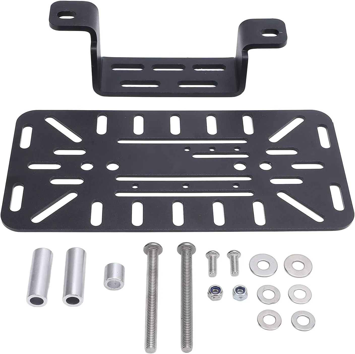 Motorcycle Side Racks Hollow Out Strong Iron Aluminum Structure Motorbike Side Bags Support Bracket Saddle Bag Mount Holder Replacement for 450MT (Right)