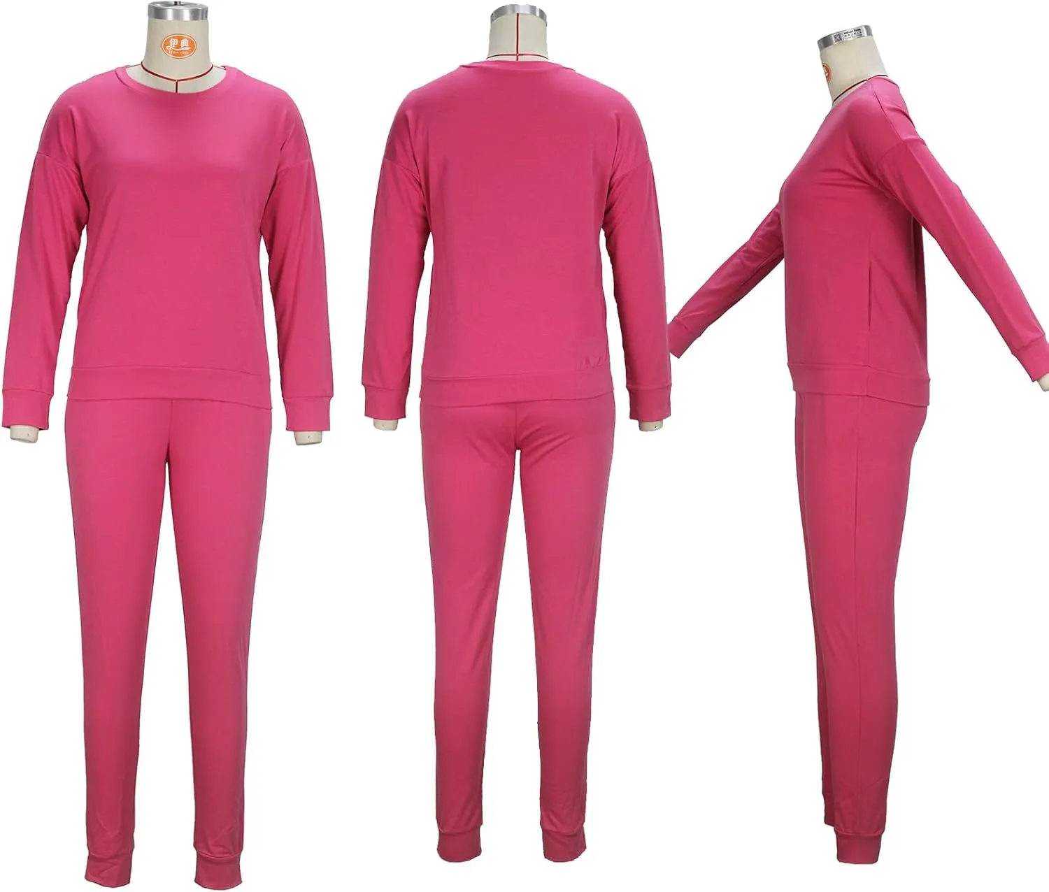OCEANLUX Two Piece Sweatsuits For Women Casual Joging Outfits Long Sleeve Legging Pants