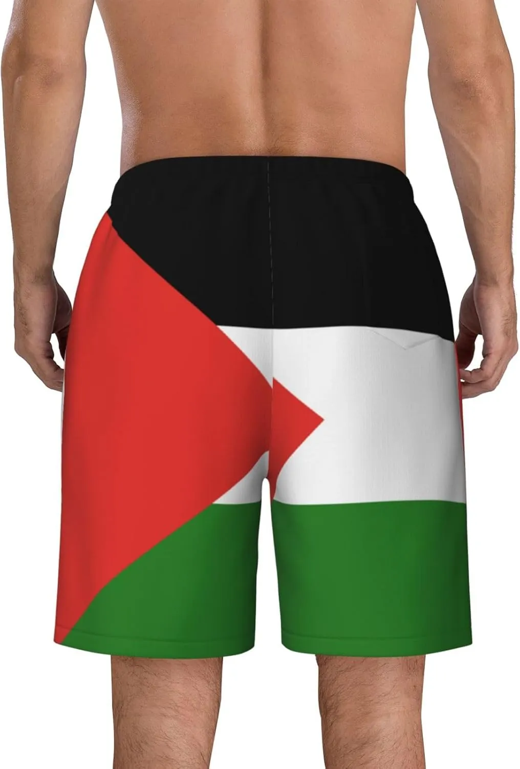 Palestinian Flag Trunks Man Swimming Shorts Quick Dry Swim Trunks Board Shorts