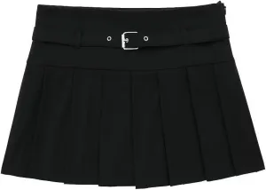 Perbai Womens Mini Pleated Skirt Sexy Y2K Low Waist A Line Club Tennis Short Skater Skirt