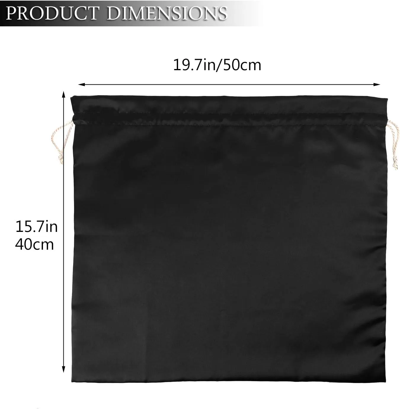 PlasMaller Dust Cover Storage Bags Thick Silk Cloth Pouch with Drawstring Set of 1