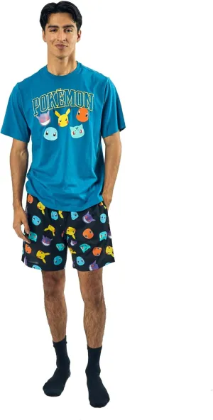 Pokemon Men's Short-Sleeve Tee and Sleep Shorts Set