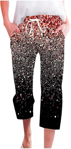 PTOLOCIF Women's Casual Cotton Linen Pants Wide Leg Casual Palazzo Pants Cotton Linen Lounge Beach Summer Pant with Pockets