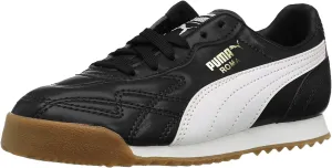 Puma Baby Boys Roma Basic Sneaker, Black White, 13 Infant