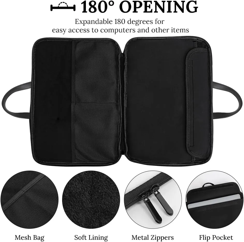 Rainbow Peace Sign Heart Gay Prideful Flag Laptop Tote Bag Waterproof Computer Carrying Case Business Office Briefcase