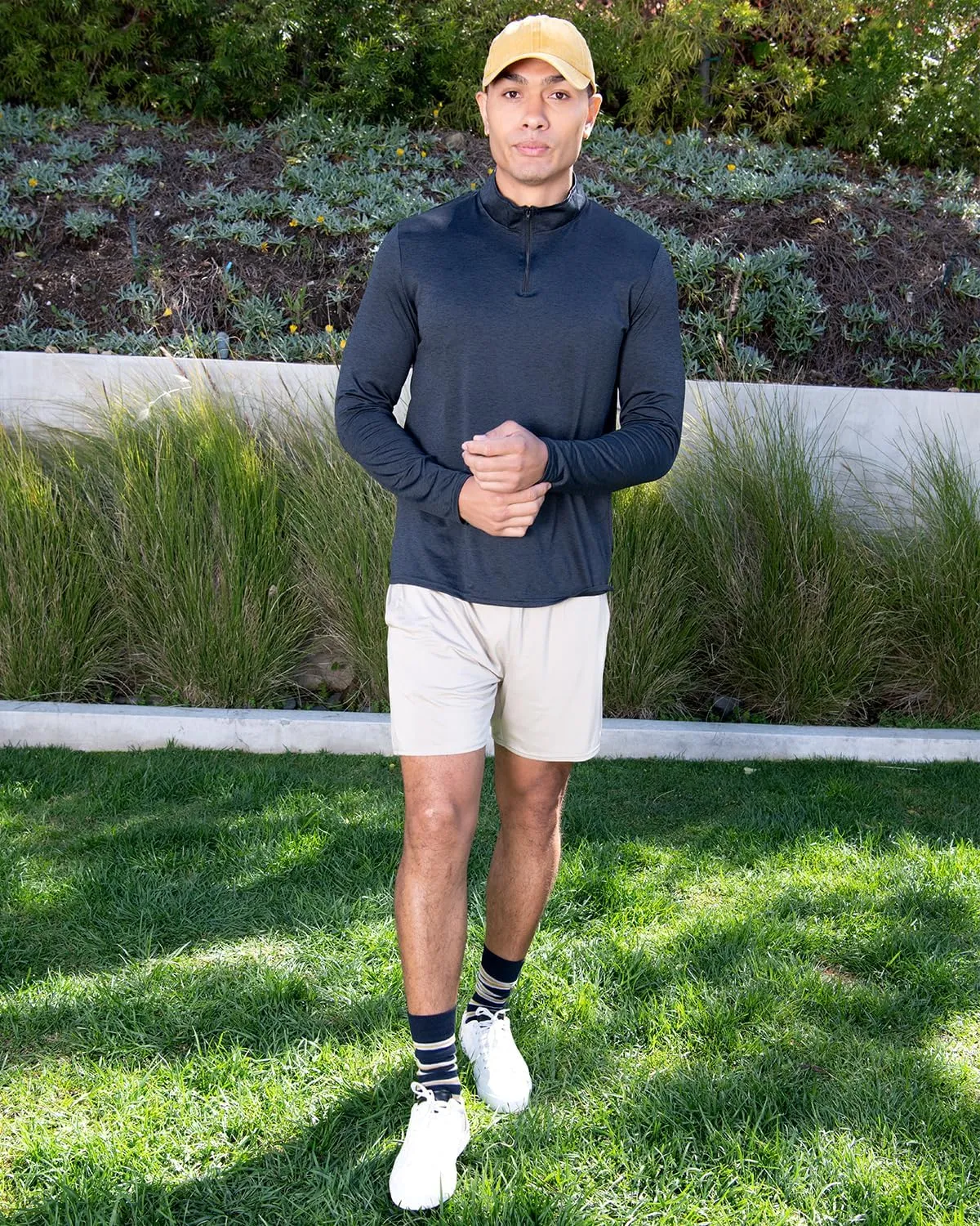 Real Essentials 5 Pack: Men's 5" Inseam Dry-Fit Running Workout Shorts - Pockets & Drawstring (Available in Big & Tall)