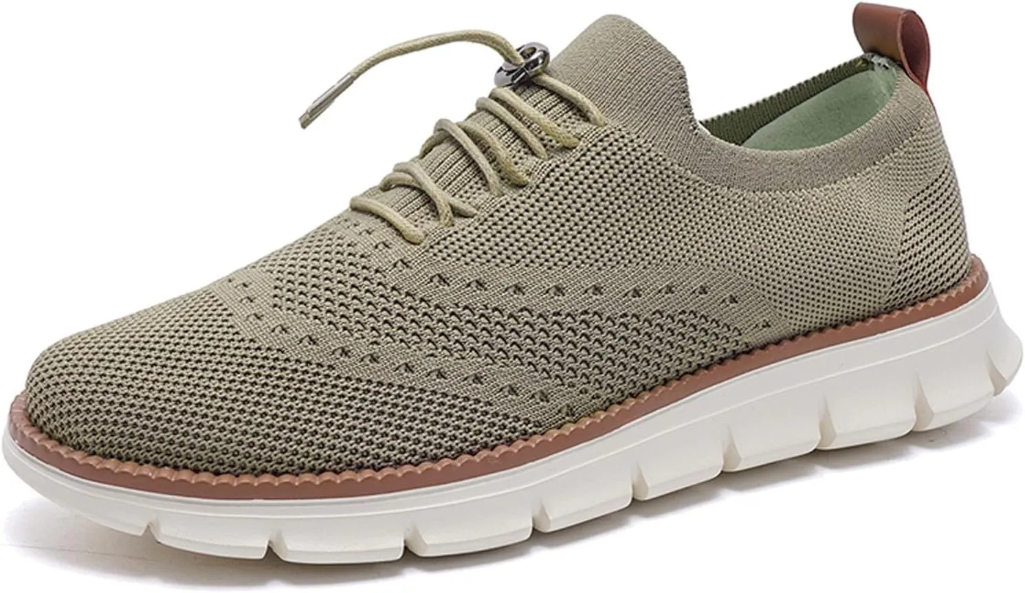 SECHRITE Breeze Shoes for Men 2024 New Breathable Lightweight Mesh Dress Sneakers Oxfords Lace-Up Lightweight Casual Walking Shoes