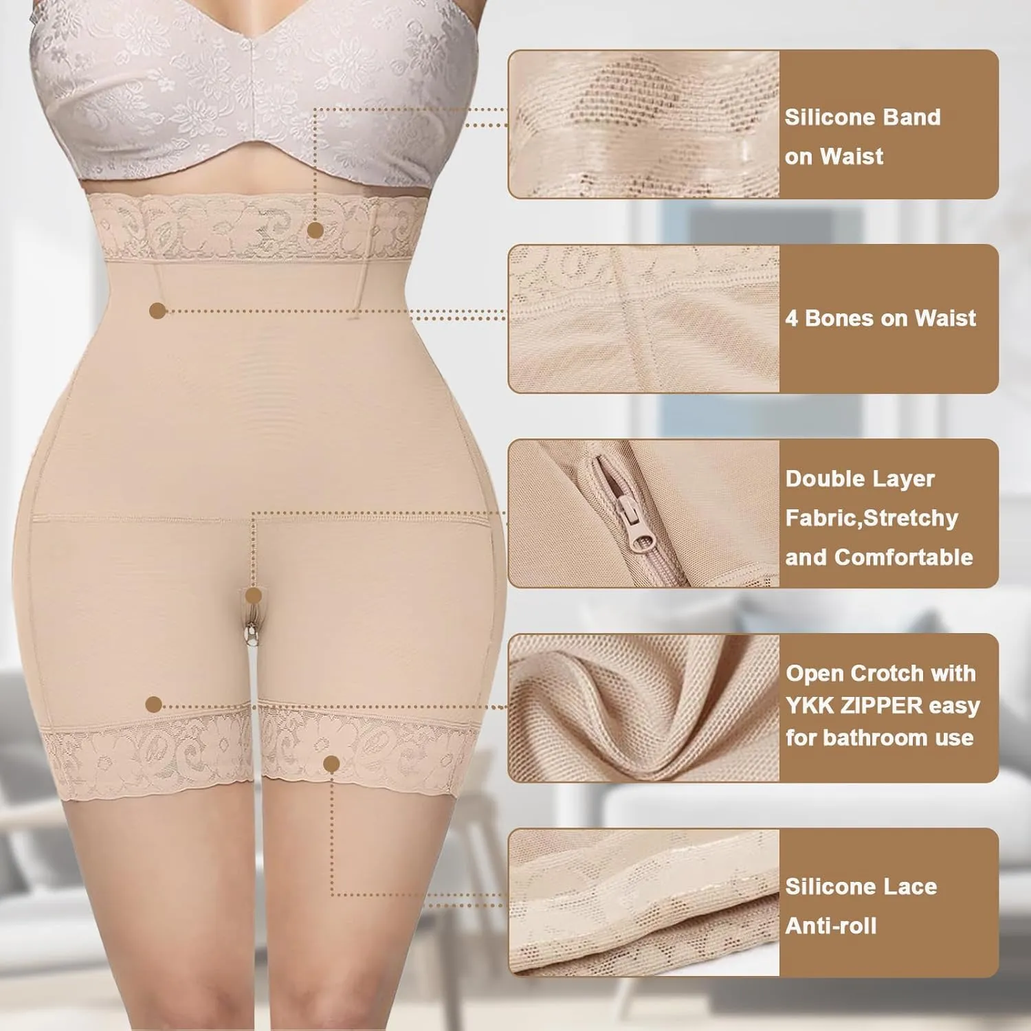 Shapewear Tummy Control Underwear Body Shaper Faja Shorts