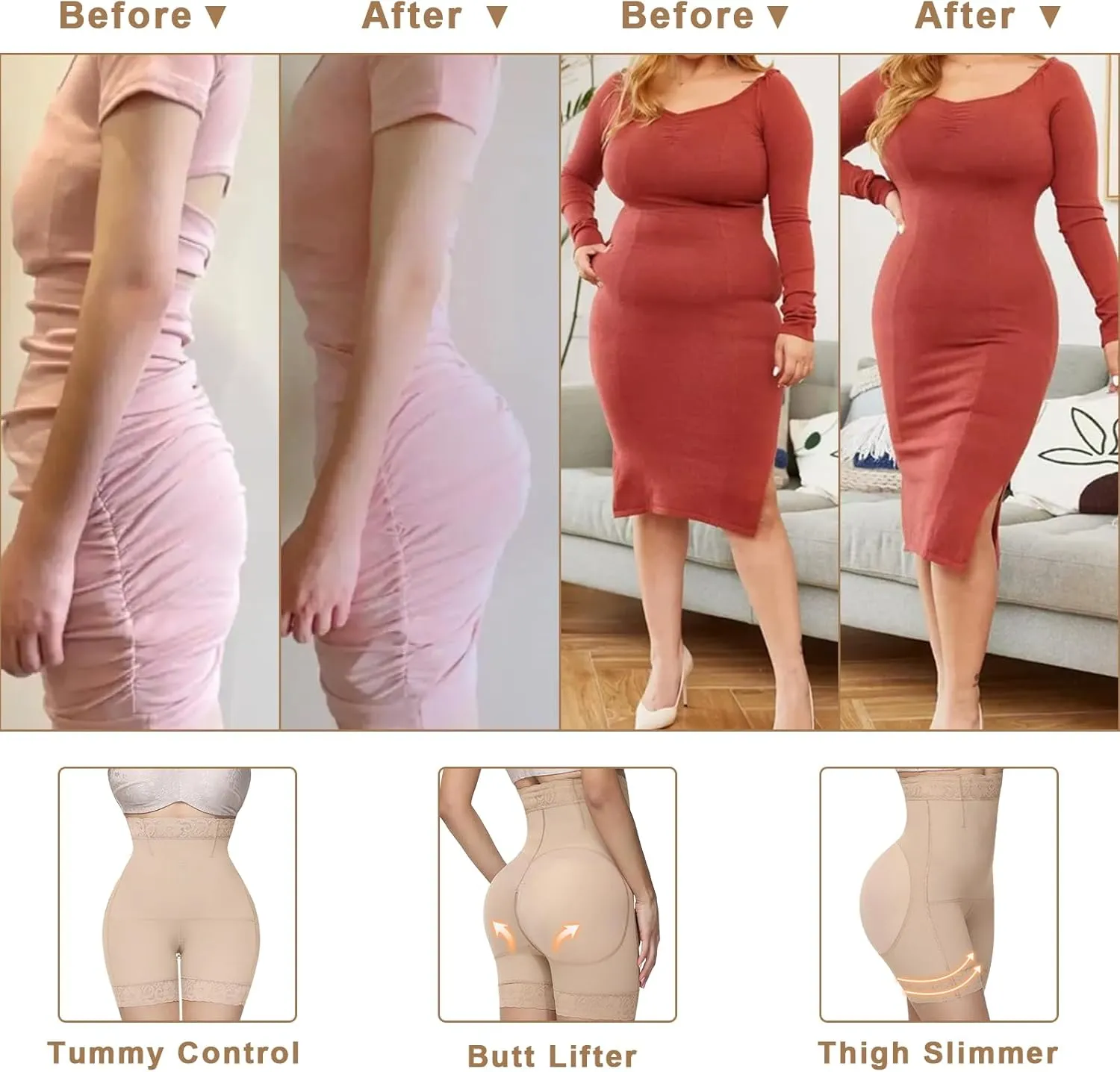 Shapewear Tummy Control Underwear Body Shaper Faja Shorts