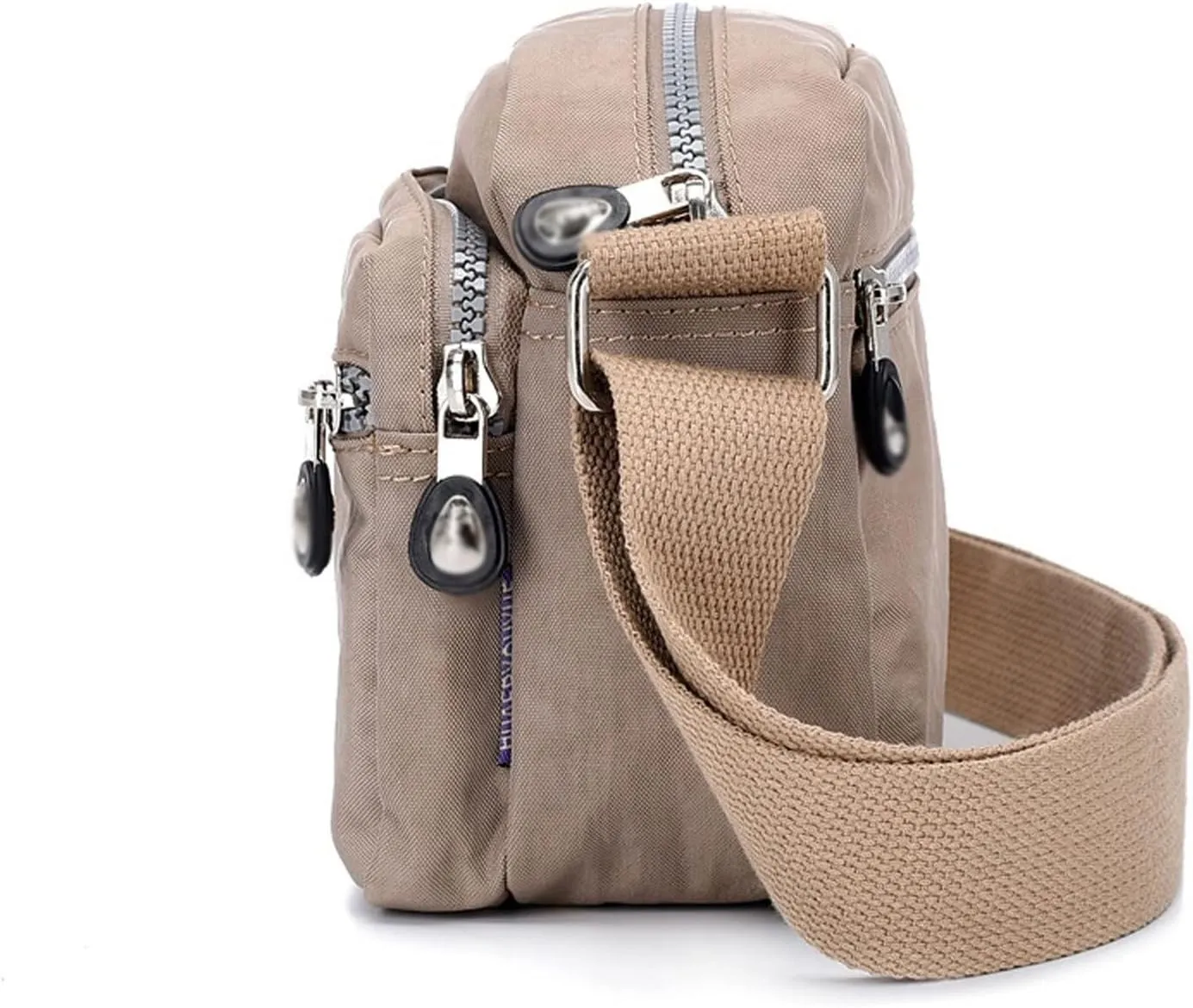Shoulder Bags Female Small Messenger Bag Girls Shoulder Bags Women Crossbody Bag Casual Nylon Handbag(Brown)