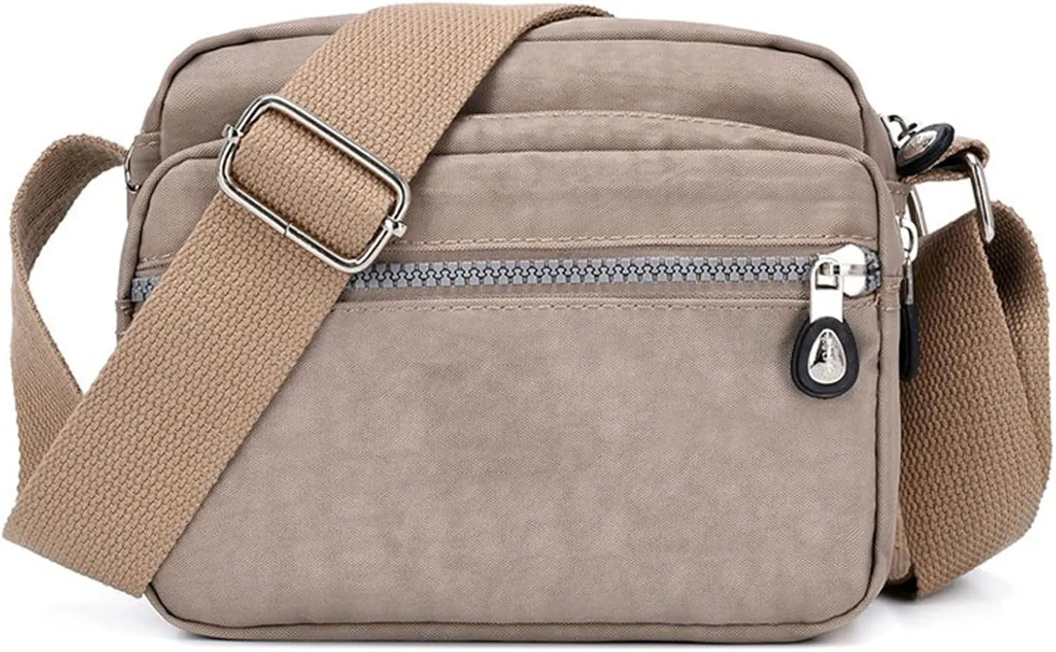Shoulder Bags Female Small Messenger Bag Girls Shoulder Bags Women Crossbody Bag Casual Nylon Handbag(Brown)