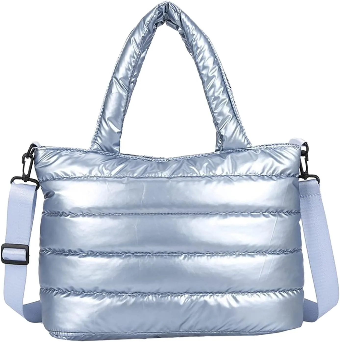 Sling Bag For Women Large Quilted Shoulder Bag Carryall Puffer Hobo Bag For Family Friends Travel College H
