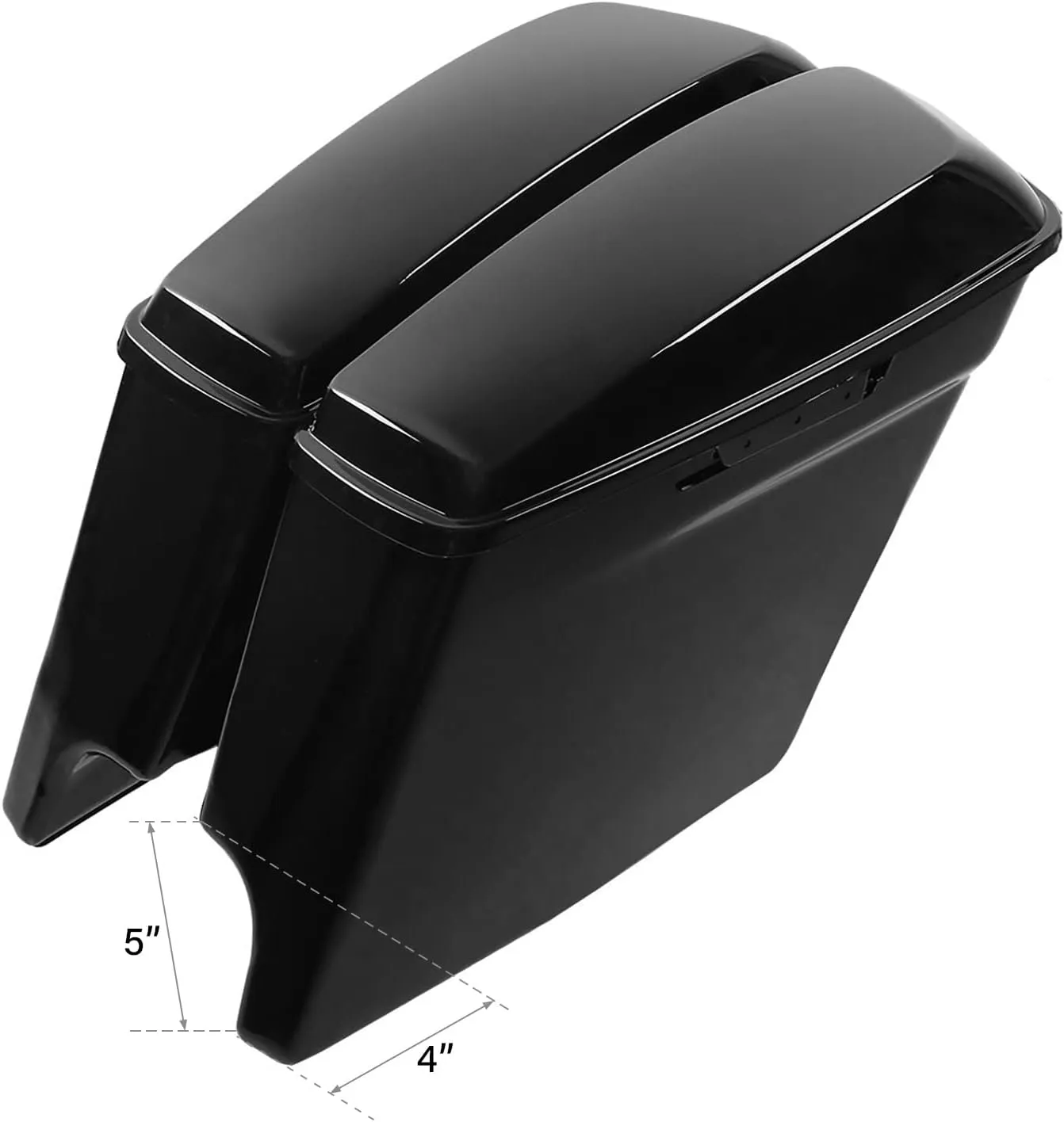 SLMOTO Saddle Bags 5" Stretched Extended Saddlebags Saddle Bags For Harley Touring Road Glide 2014-2023