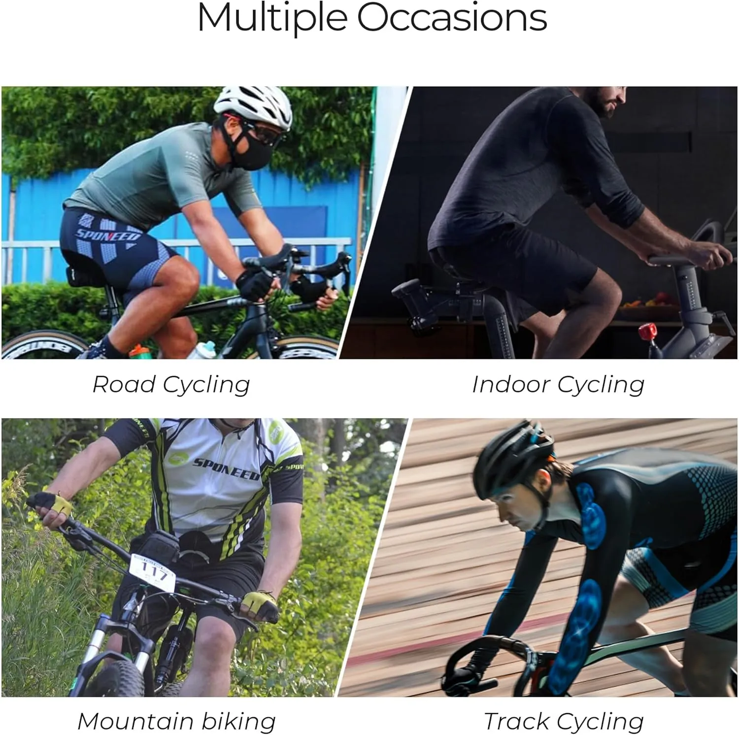 sponeed Cycling Jersey Short Sleeve Suits Men Bike Clothing Road Bicycle Shorts Padded Outfits