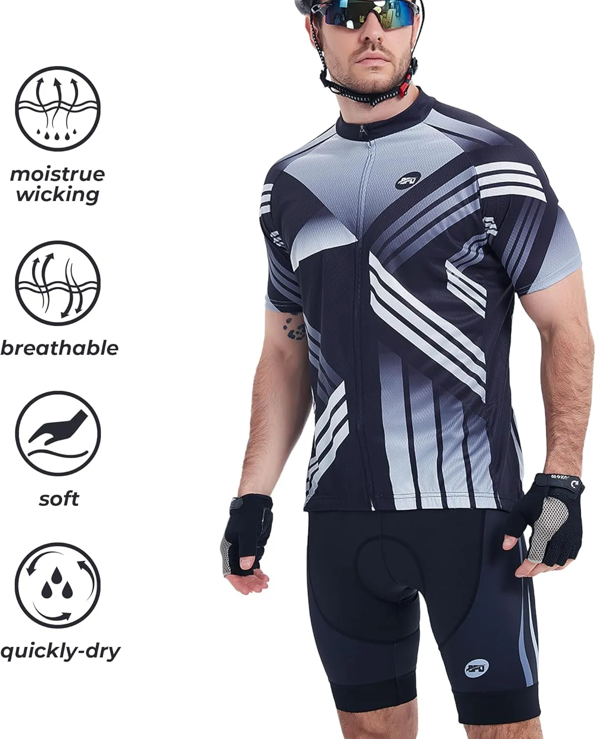 sponeed Cycling Jersey Short Sleeve Suits Men Bike Clothing Road Bicycle Shorts Padded Outfits