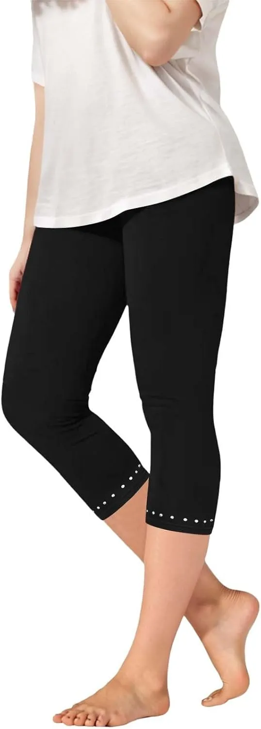 Teen Girls Long Leggings Stretchy Gym Workout Yoga Leggings with Pockets Kids Girls Stretchy High Waist Tights Bottoms