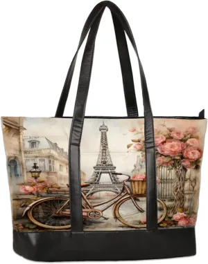 Tote Bag for Women with Zipper, Laptop Tote Bags Laptop Sleeve Case Shoulder Bag Messenger Bags