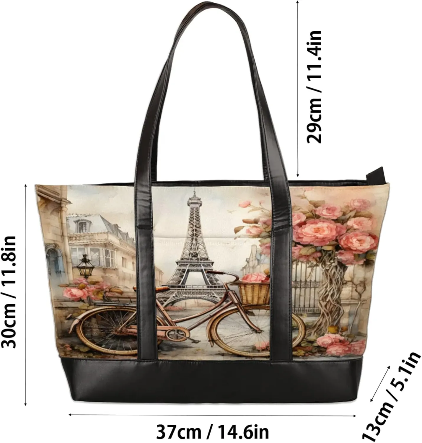 Tote Bag for Women with Zipper, Laptop Tote Bags Laptop Sleeve Case Shoulder Bag Messenger Bags