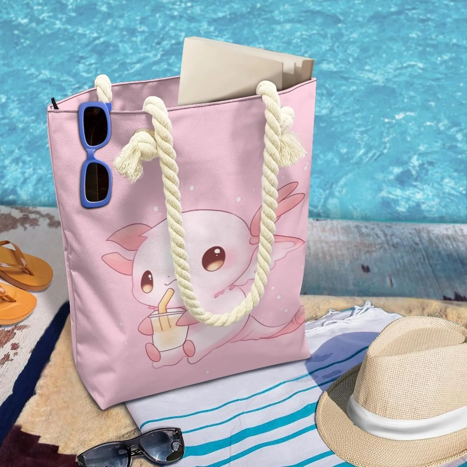 Tote Bags for Women Beach Bag Large Capacity Grocery Bags for Lady Lightweight Handbag