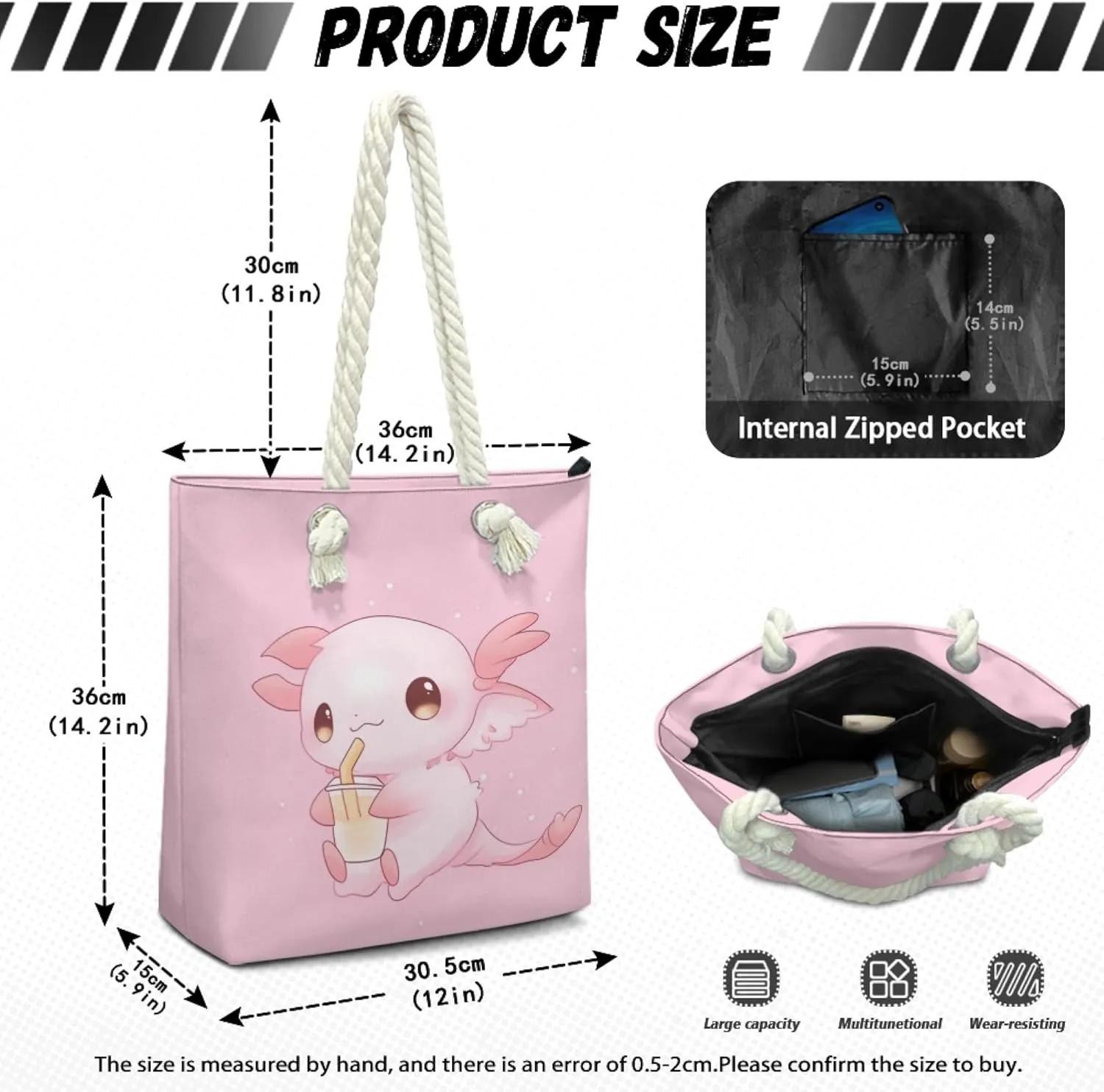 Tote Bags for Women Beach Bag Large Capacity Grocery Bags for Lady Lightweight Handbag