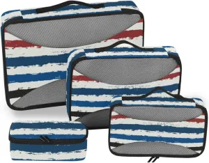 Travel Cubes 4 Set Luggage Bags Organizers Travel Cubes for Packing Carry on Bag Packing Cuves American Style