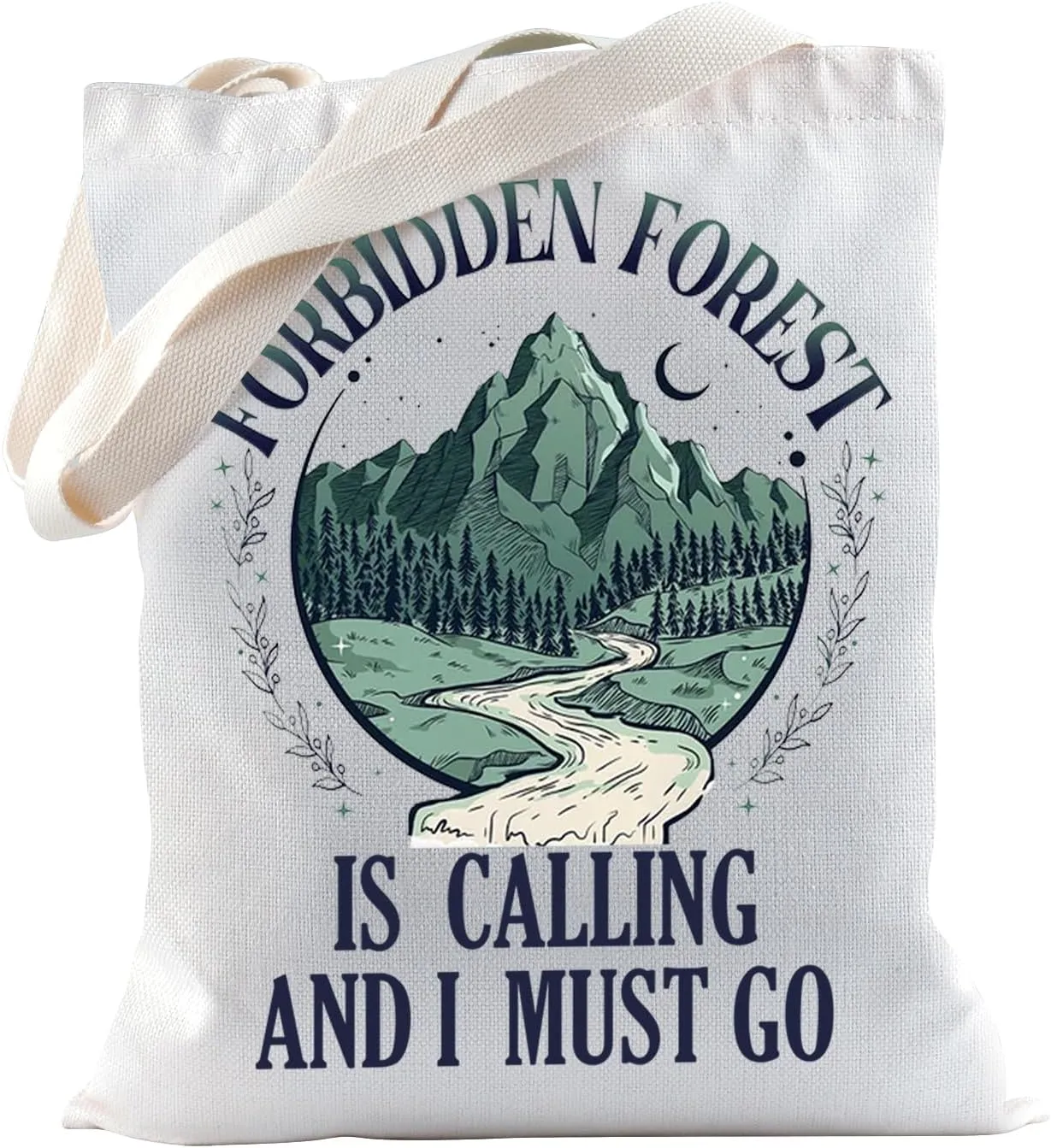 TSOTMO Book Merch Magic Movie Merch Inspired Forest Tote Bag for Book Lovers