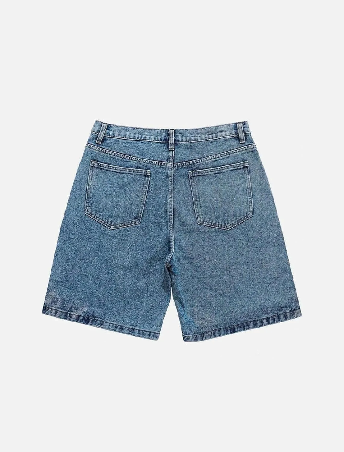 Vamtac Mens Star Denim Shorts Baggy Jeans Casual Streetwear 90s Patchwork Unisex Summer Jorts