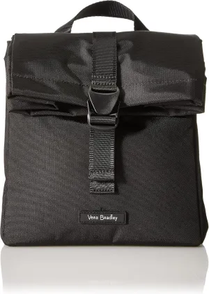 Vera Bradley Women's Lighten Up Lunch Tote Lunch Bag, Black, One Size
