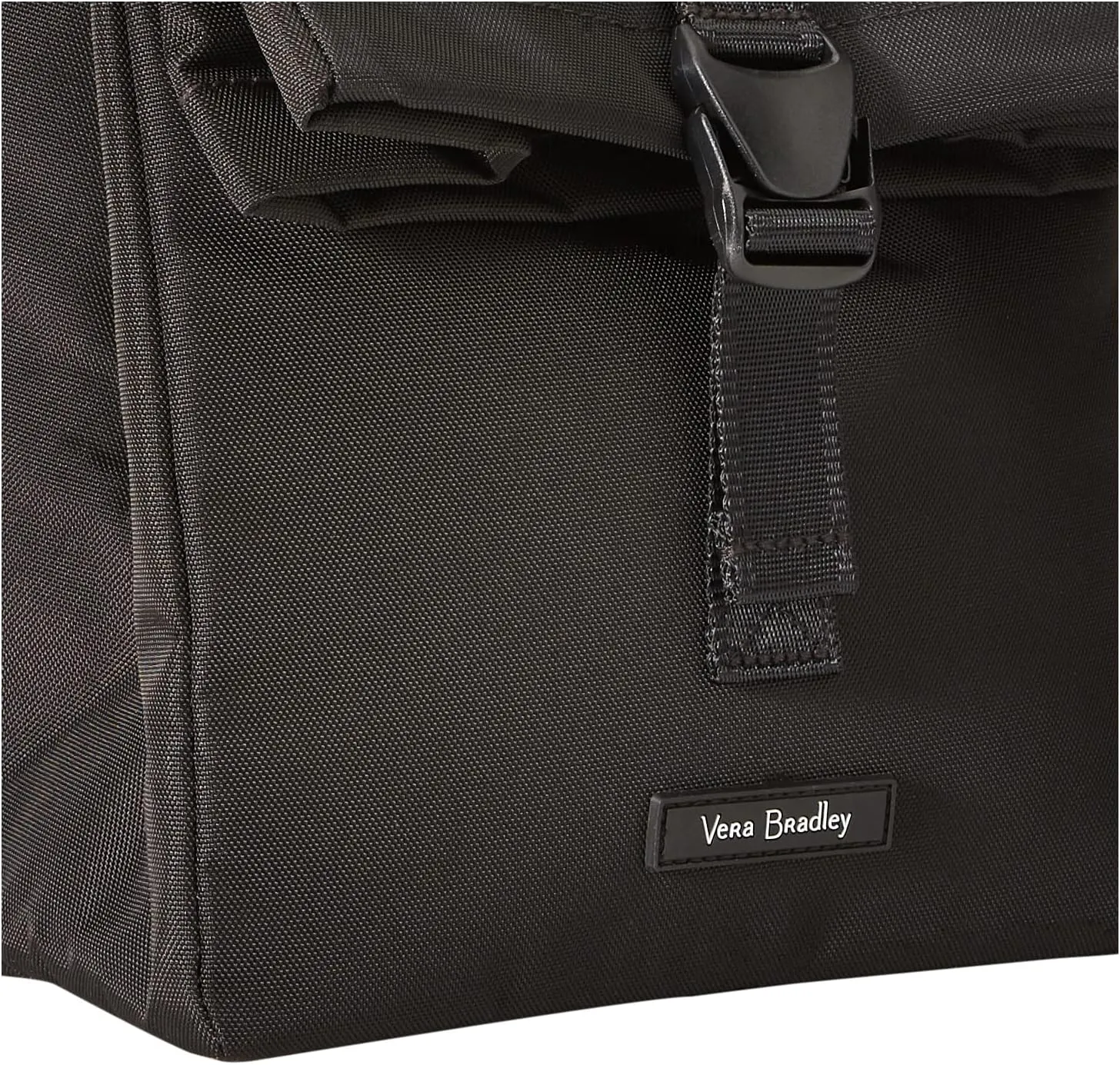 Vera Bradley Women's Lighten Up Lunch Tote Lunch Bag, Black, One Size