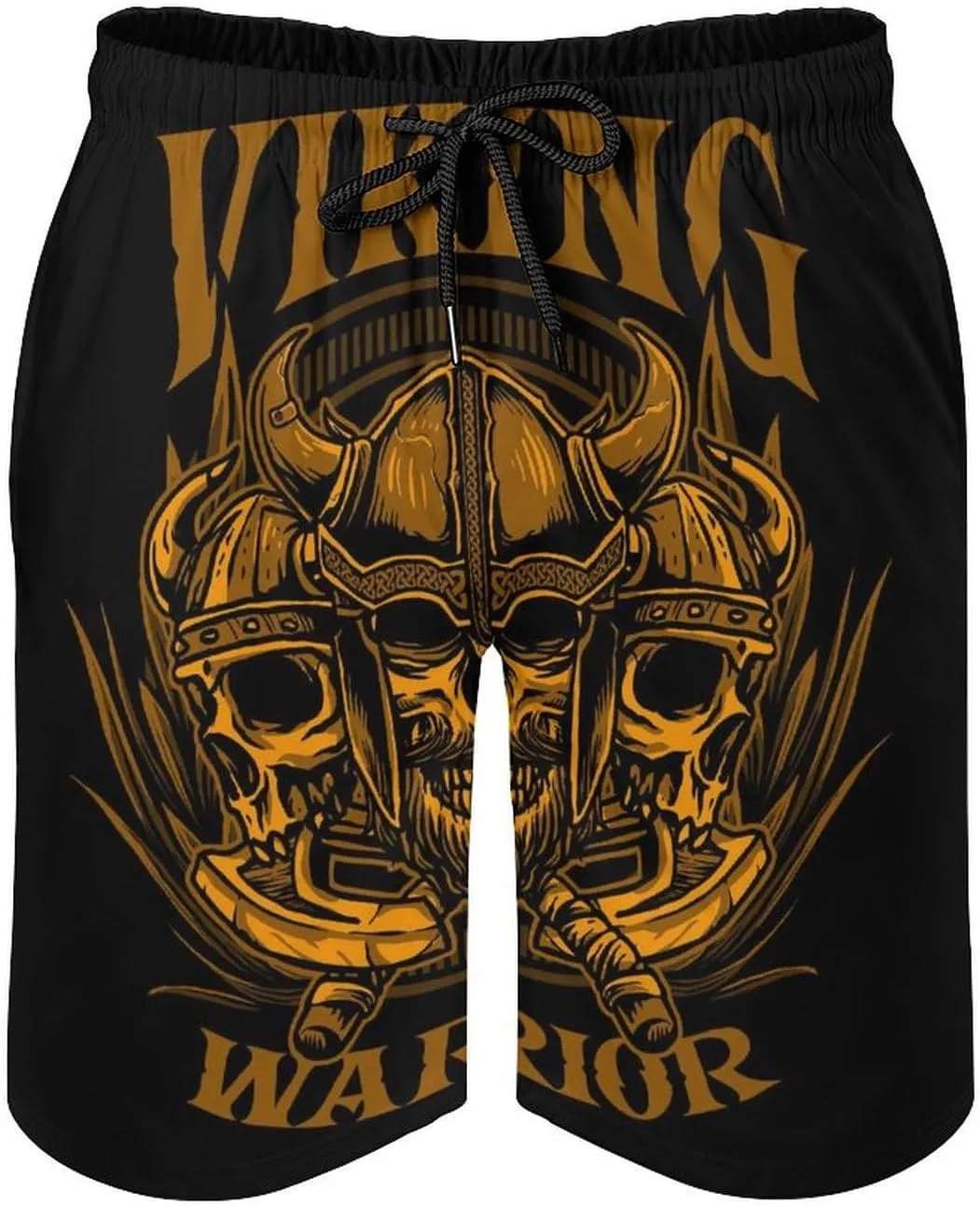 Viking Warrior Men's Swim Trunks Quick Dry Bathing Suit Swimming Shorts Beach Swimwear