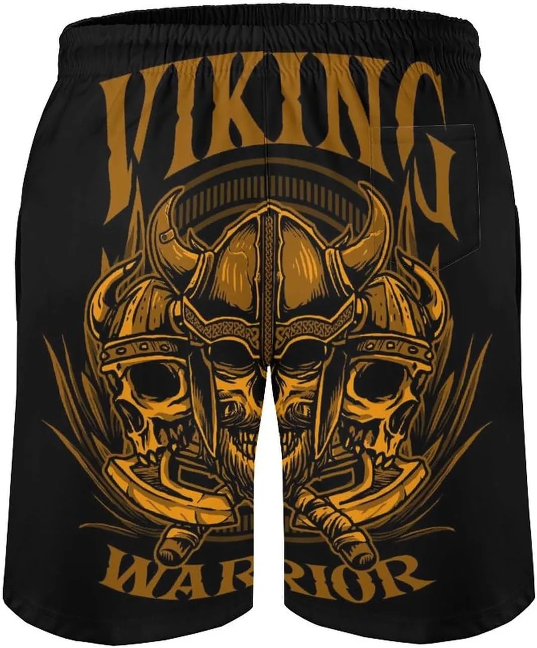 Viking Warrior Men's Swim Trunks Quick Dry Bathing Suit Swimming Shorts Beach Swimwear