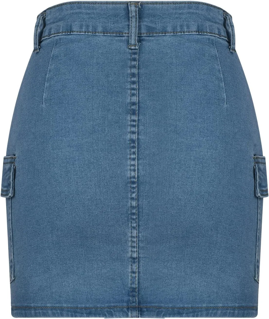 Women Slim Denim Skirt Shorts Jean High Waisted Stretchy Button Hot Pants Summer Casual Bodycon Jean Pencil Skirt