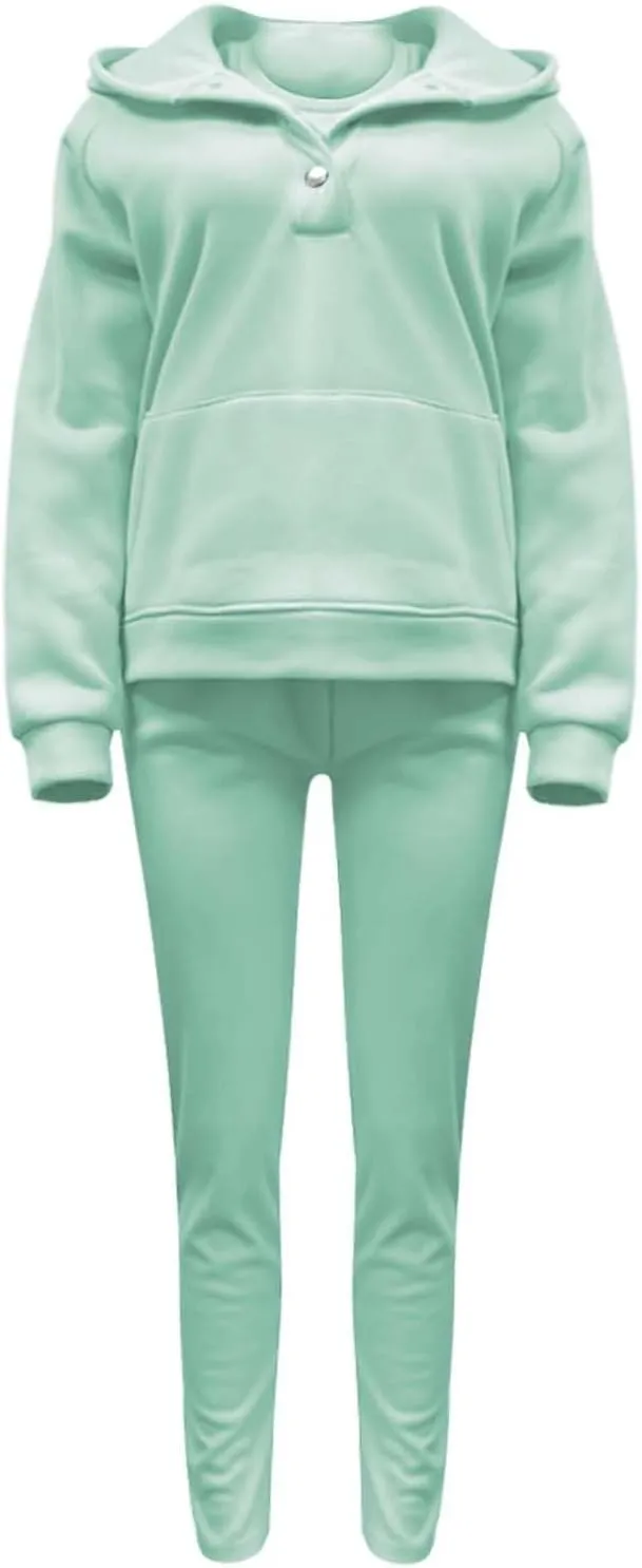 Womens 3 Piece Sports Outfits Lounge Hoodie Sweatsuit Sets Oversized Sweatshirt Baggy Fall Slim Trousers Vest Sweatpants