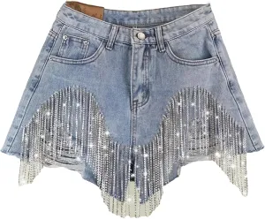 Womens Denim Hot Pants Spring Summer Low Waist Slim Fit Sexy Nightclub