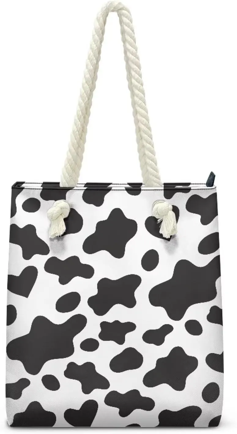 Womens Fashion Tote Bags Soft Crossbody Beach Tote Bags with Zipper for Hawaii Vacation