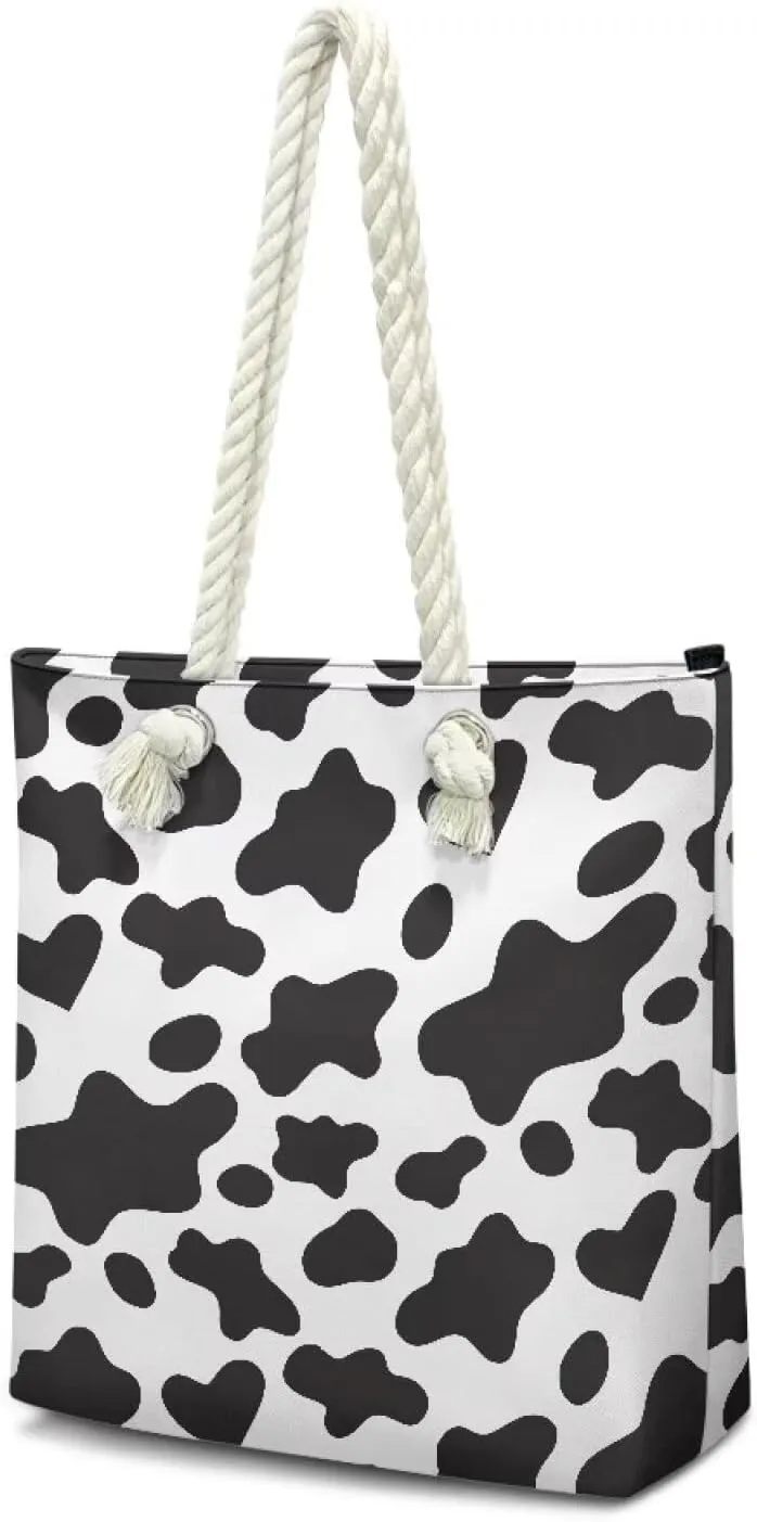 Womens Fashion Tote Bags Soft Crossbody Beach Tote Bags with Zipper for Hawaii Vacation