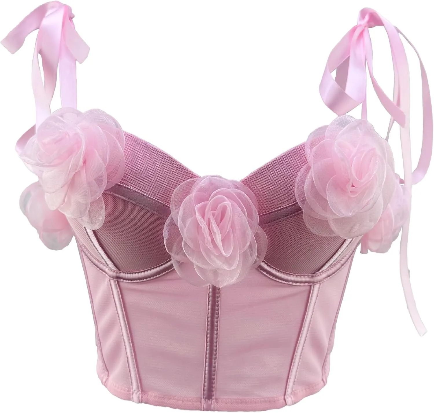 Women's Off Shoulder Cami Top, Lightly Padded Bra Top, Push Up & Supportive Bralette